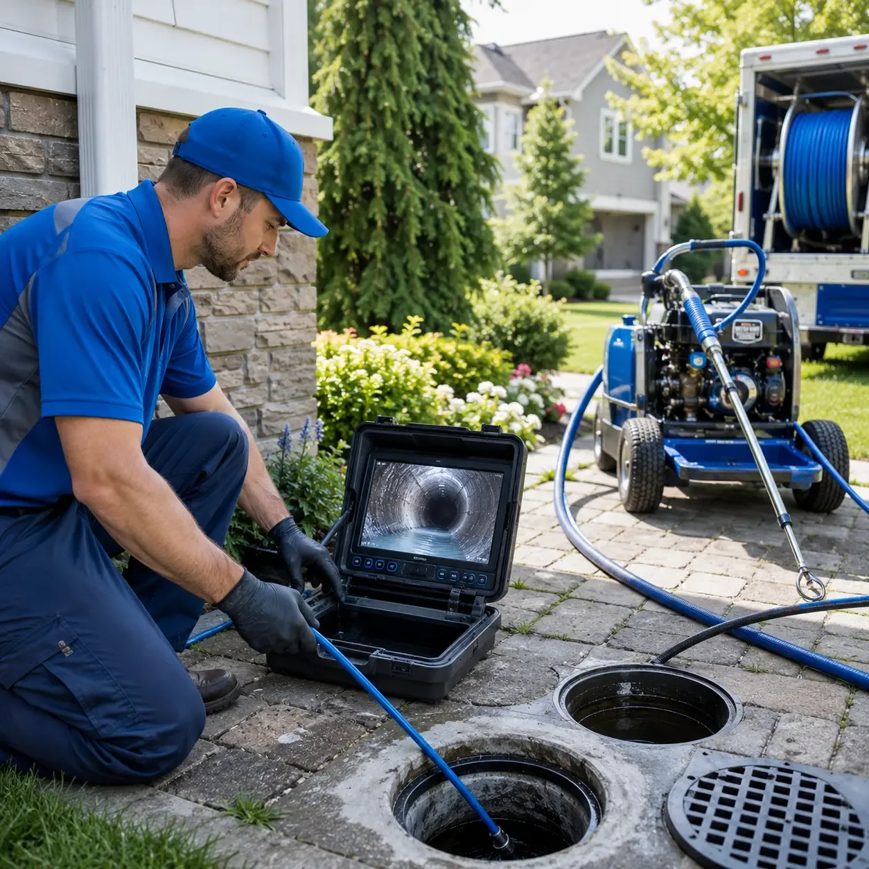 Outdoor drain cleaning professionals serving Castana, IA